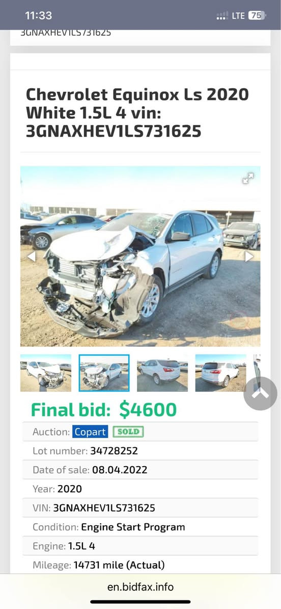 chevrolet equinox
2020

بۆنیت و چاملغ  سبوغ  سەیارەکە یەک دەستە و زۆر خاویێنە.   گێر و مەکینە بەشەرت نەکراوەتەوە مەکینە ١.٥  تۆربۆ ی مەرغوب    کۆبۆنی. بەنزینی هەیە. 
***********
***********
سعر ١٢٨. مەجال. أربيل, العراق

