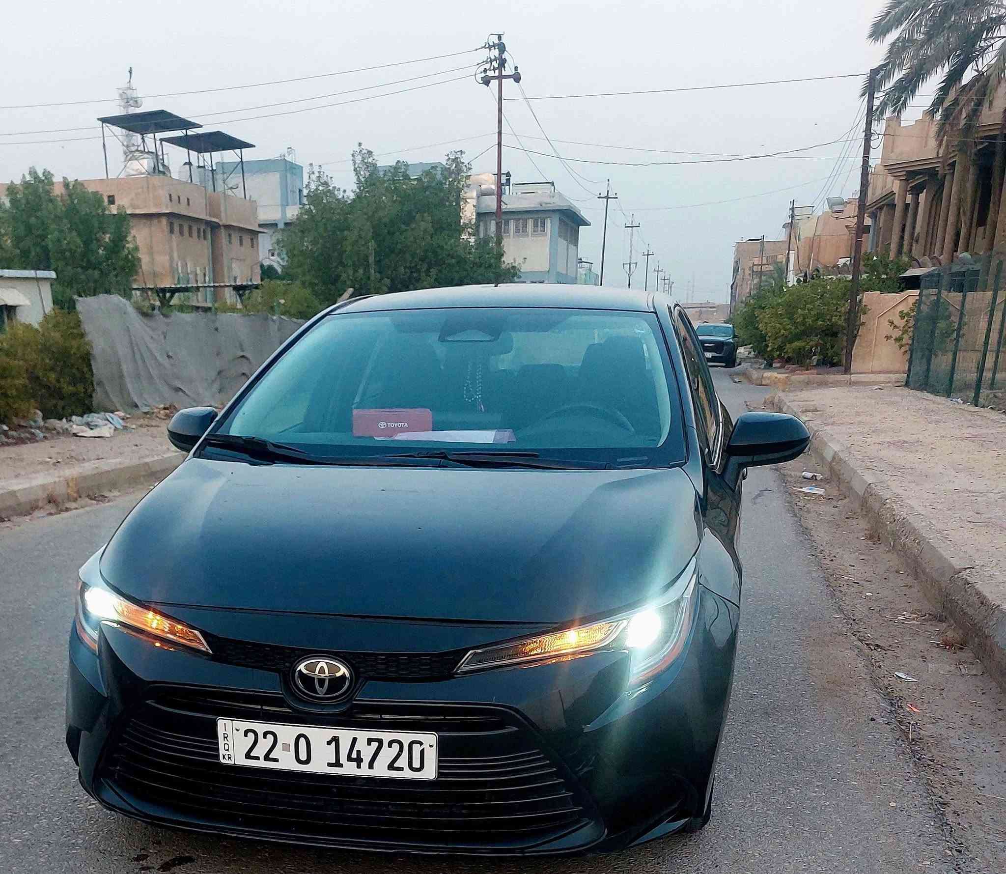 السلام عليكم للبيع كورلا 2024 وارد امريكي بانزين فقط  مواصفات LE شاشة كامرة رادار امامي سايد بريك بصمة لايت زنون بلادي  مرقم أربيل بدون ايرباك بدون داخل لا لغد ولاشاصي مكفول حادثها تبديل جاملغ فقط وتصليح البنيد تبريد بلادي ماشية سعرها 150للاستفسار الاتصال على ***********
