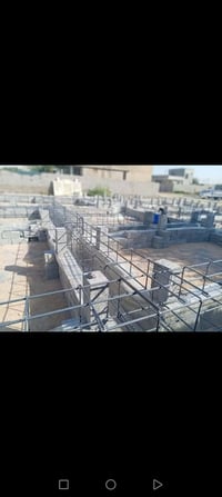 تسليح أساسات • شغل هندسي