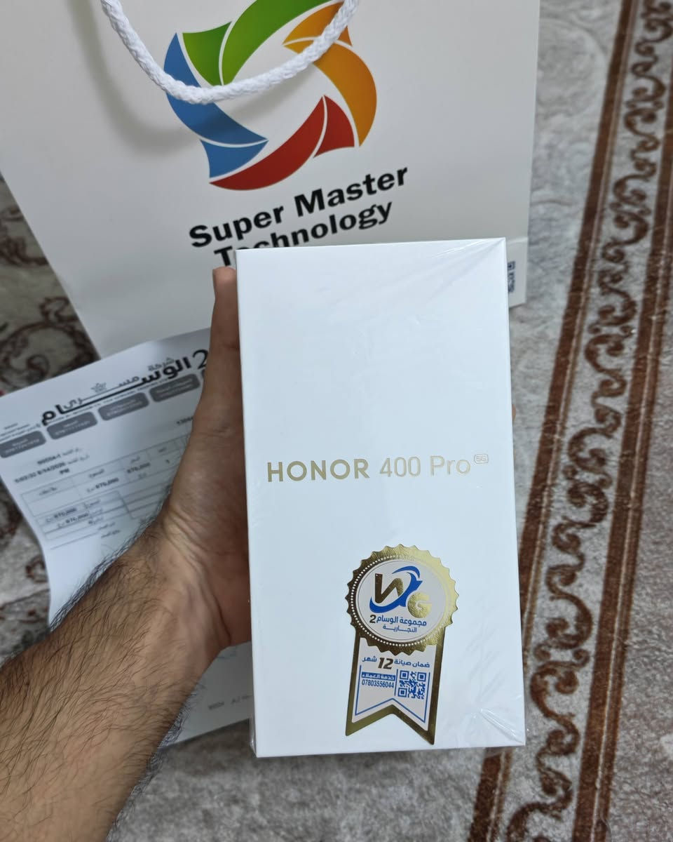السلام عليكم هونر 400 برو الجهاز جديد غير مستخدم بلاصقات الشركة فقط مفتوح من الكارتون الذاكرة 512 جهاز جديد بعدة داخل الضمان 12 شهر سنة مع كامل محلقاتة نضيفة وجديد بلباكيت السعر 825 الشراي يتواصل خاص او واتساب  ***********
مكاني السماوة
