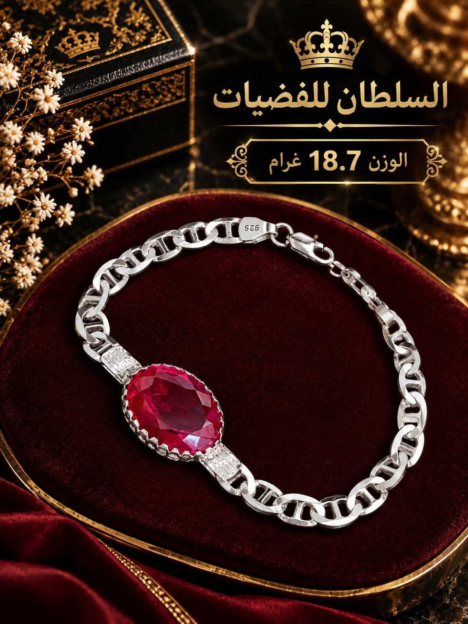 اسوارات وزناجيل • فضة ٩٢٥ • السلطان للفضيات