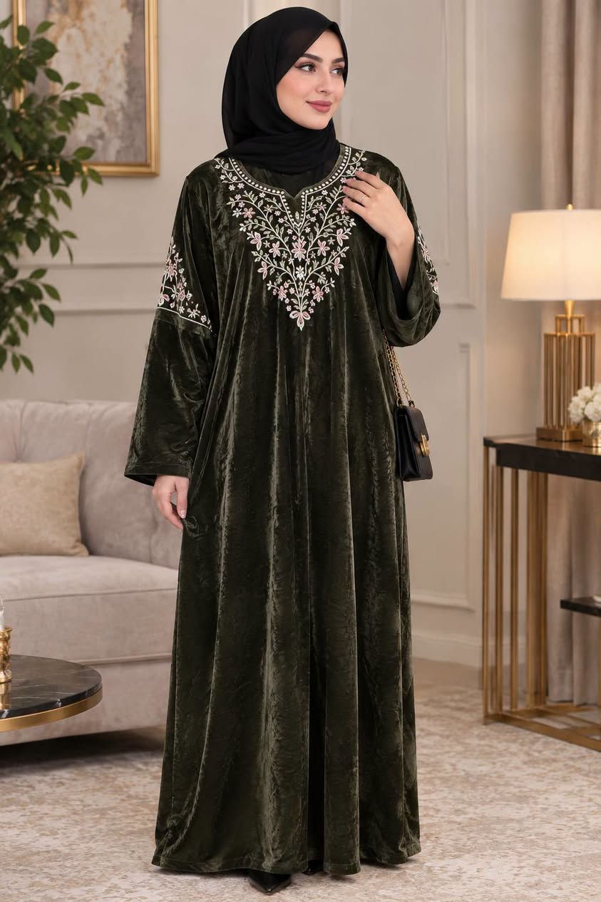 دشداشة نسائية • خامة قديفة • XL XXL 3XL
