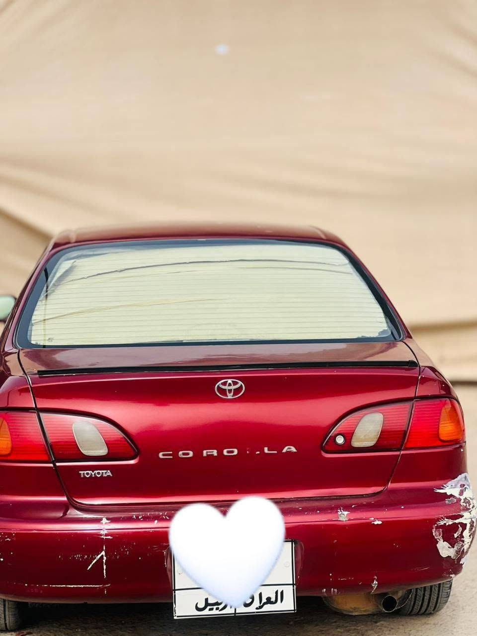 السلام عليكم
للبيع فقط 
سياره كورلا موديل 2000
كير وتماتيك 
السنويه ساقطه وراعيها الشرعي موجود 
رقم اربيل السنويه موجوده 
ابيع عل وضعها  
رايدها 45 وبيها مجال بيك الخير وتدلل الاستفسار اكثر *********** الهاتف
