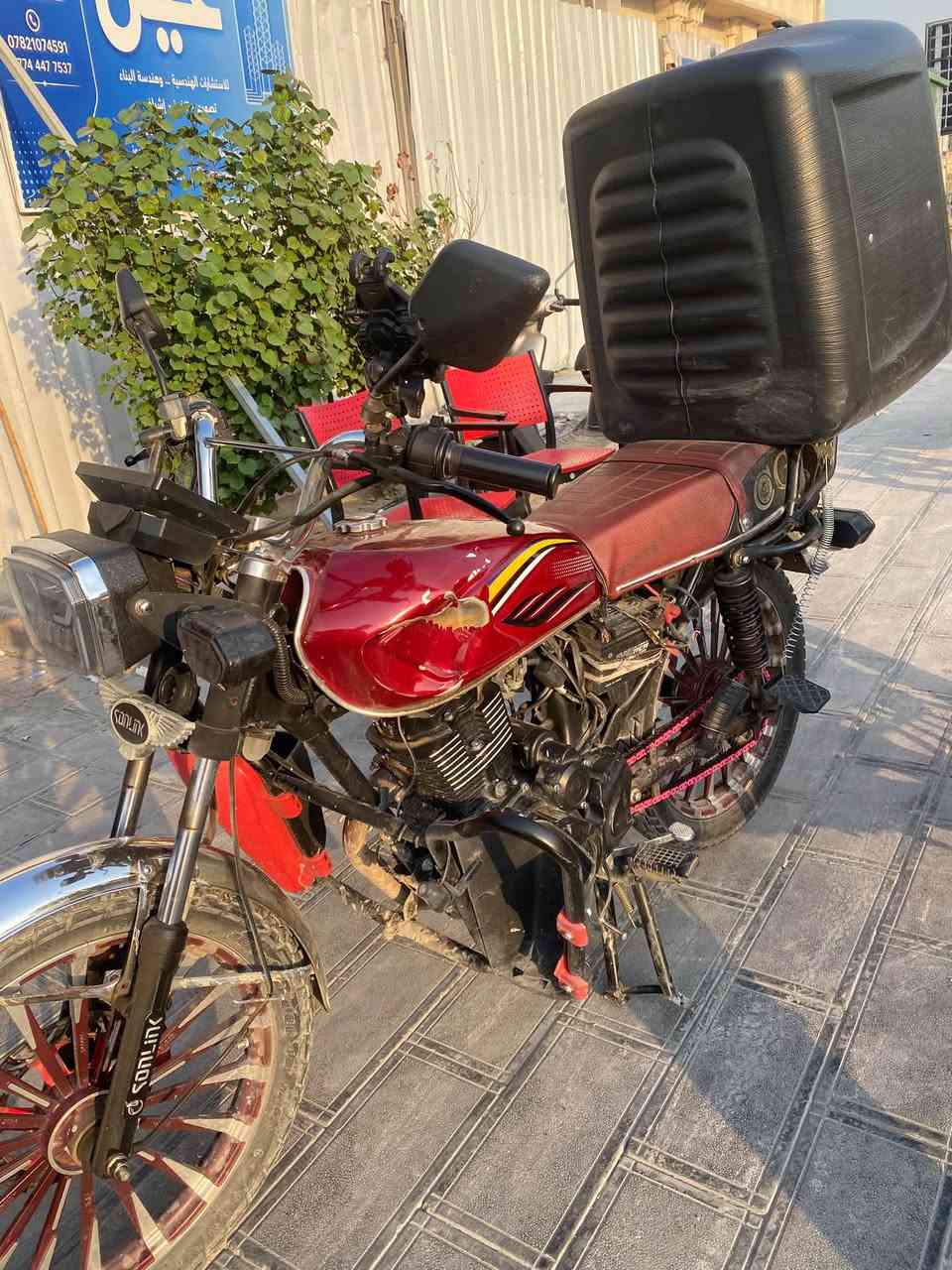 سلام عليكم عندي دراجه سونك 25ضاغطه وزنجيل لدراجه مكينه سوده تخبل سعرها ٧٥٠وبيها مجال لاستفسار ***********
