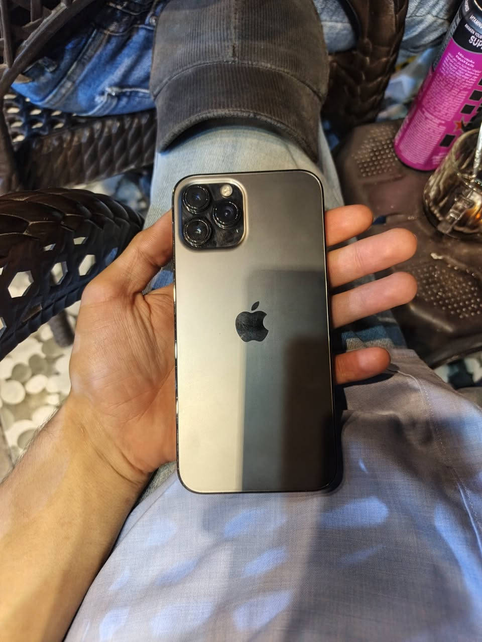 12برو ماكس ب٣٠٠ بيه مجال 
***********

نص مكتوب في الصور:
- القطع والخدمة تجمع Apple سجل تاريخ القطع والخدمة، وهذا السجل يعرض معلومات عن هذا الـ iPhone وحالته وتفاصيل إصلاحه. معرفة المزيد... سجل تاريخ الخدمة الشاشة غير معروف البطارية غير معروف بصمة الوجه مشكلة