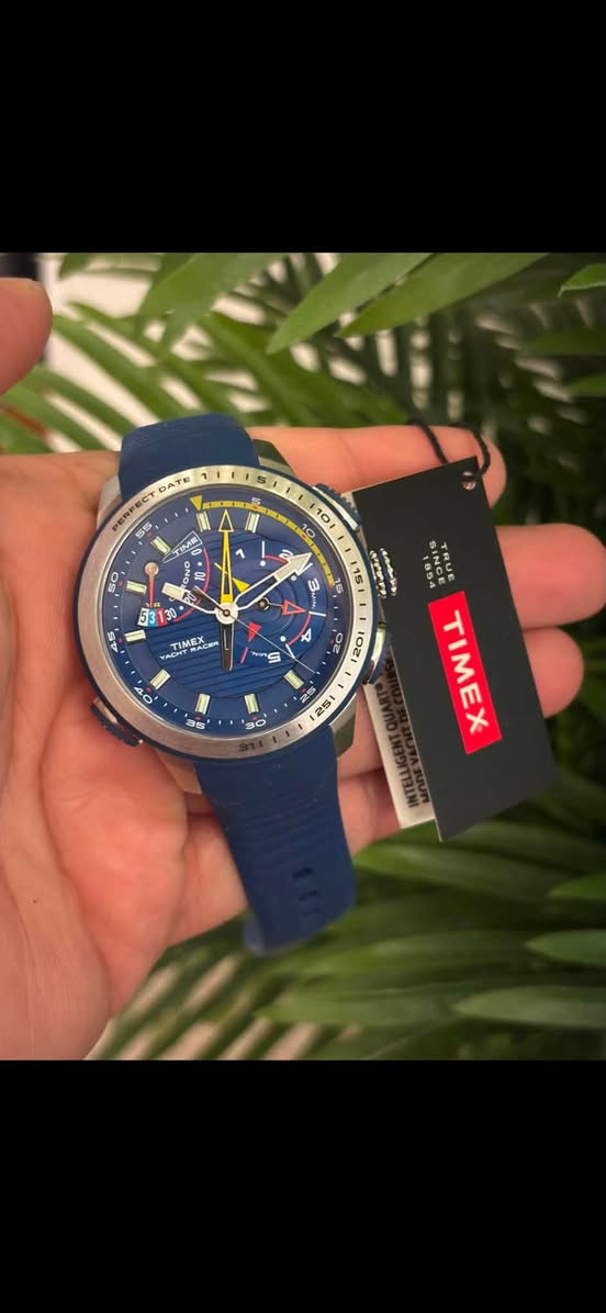 Timex Intelligent Quartz Yacht Race
تايمكس اصلي متسابق اليخوت موديل مميز تصميم الماني
حجم كبير جديدة لوك مع العلبة الاصلية
------------------------------------
_گرونوگراف (ستوب ووج)ثنائي الاتجاه
_عداد تنازلي مع تحديد الوقت المطلوب 
     للوقت فيعطي منبه عند انتهاء الوقت المحدد
_الكيس ستانلس ستيل
_عرض للتأريخ بطريقة مميزة
_القطر 46مم
-مقاومة للماء💧
_عقارب وارقام فسفورية مصيئة في الظلام 

سعر الساعه ١60 دولار 

للاستفسار خاص او الاتصال 
***********
