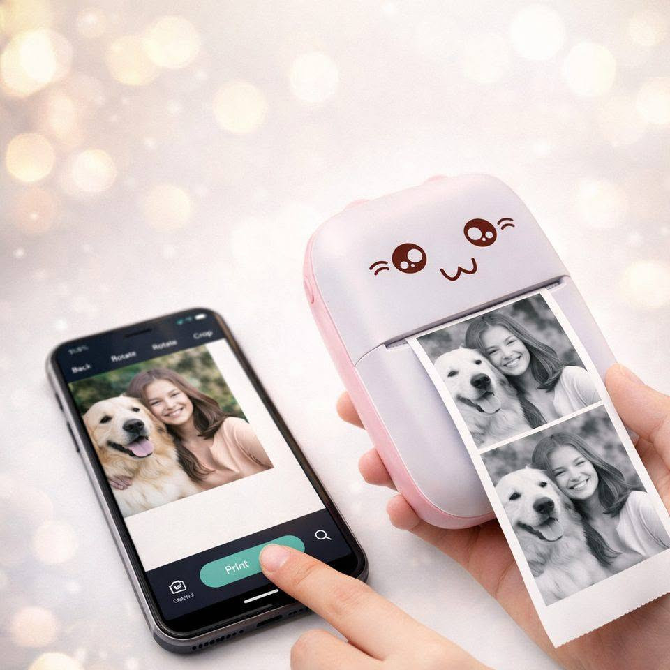 طابعه ميني محموله 
السعر 25,000 مع التوصيل

للتواصل *********** واتساب

Mini Printer المحمولة – طباعة حرارية فورية عبر البلوتوث

• طابعة ميني محمولة تعمل بدون حبر، مصممة للطباعة السريعة والمباشرة من الموبايل عبر البلوتوث.

• تدعم الطباعة بدون حبر (Inkless) لسهولة الاستخدام وتقليل التكاليف.

• إمكانية طباعة الصور، النصوص، الرسومات (Sketch) والملصقات (Labels).

• بطارية مدمجة تدوم لفترة طويلة للاستخدام اليومي.

• اتصال بلوتوث سريع (BT Instant Printing) للطباعة مباشرة من الهاتف.
• تعمل من خلال تطبيق iPrint المتوفر على Android و iOS.

• نوع الطباعة: حرارية بدون حبر (Inkless Printing)
• طرق الطباعة: صور – نصوص – رسومات – ملصقات

• الاتصال: بلوتوث
• التطبيق: iPrint
• مصدر الطاقة: شحن عبر 5V
• مؤشرات الحالة:
 • ضوء أزرق: تشغيل / جاهزية
 • ضوء أحمر: أثناء الشحن
• زر التشغيل: ضغط مطول للتشغيل (3 ثواني)

محتويات العلبة:
• جهاز Mini Printer
• كابل شحن
• رولة ورق حراري
• دليل الاستخدام (Instruction Manual)
