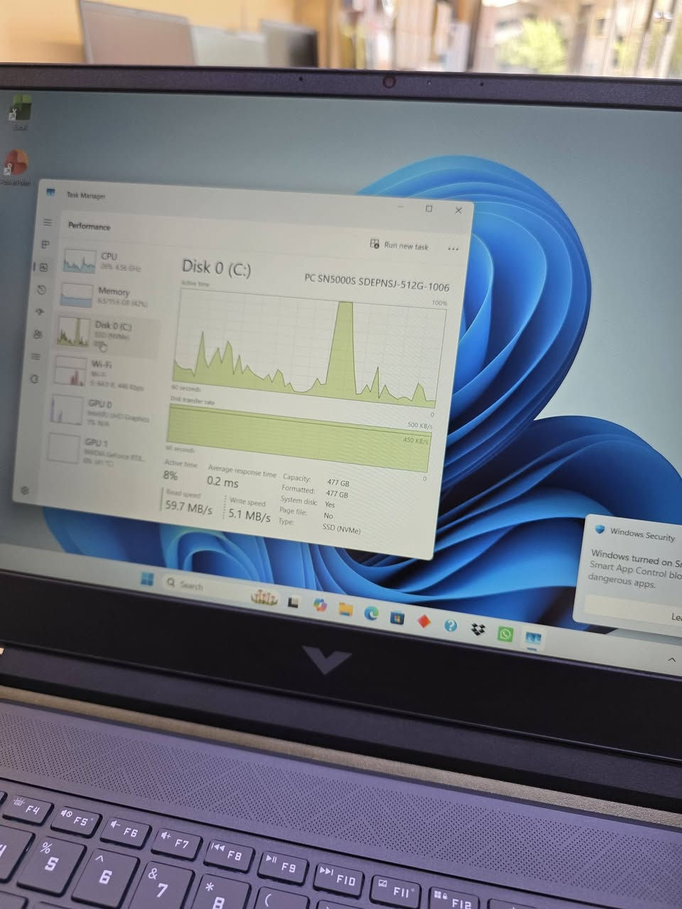 HP VICTUS 15
CORE I5-13420H
RAM 16GB DDR4
HARD 512GB SSD
SCREEN 15.6 INCH
FHD IPS 144HTZ
RTX4050-6GB
خاوێنی ١٠٠%
پاتری ٩٥%
کارتۆن و شاحینەی بیلادی خۆی لەگەلە
گرێنتی ٢ مانگی هەیە
هەولێر 
***********
