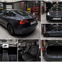 بيع او مراوس تيسلا موديل 2023 model 3 تك ماطور السيارة بيها قطعتين جام...