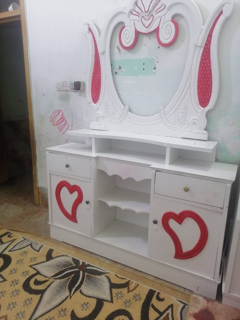ملحقات غرفه خشب عراقي صاج مصبوغ حراري شغل مرتب وبلاش ١٥٠ قفل شطره ***********
