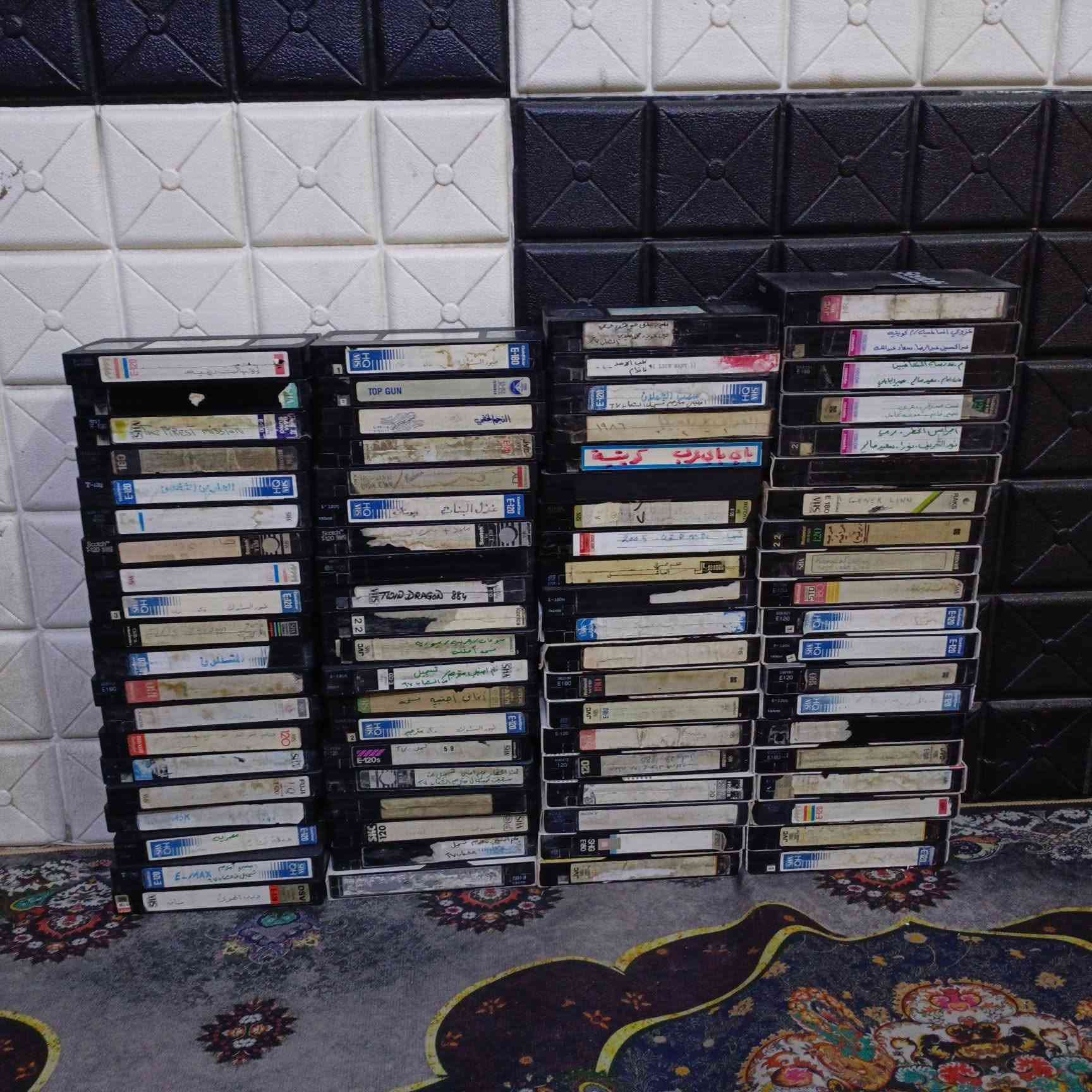 كاسيت VHS • ٨٠ كاسيت • عربي عراقي واجنبي