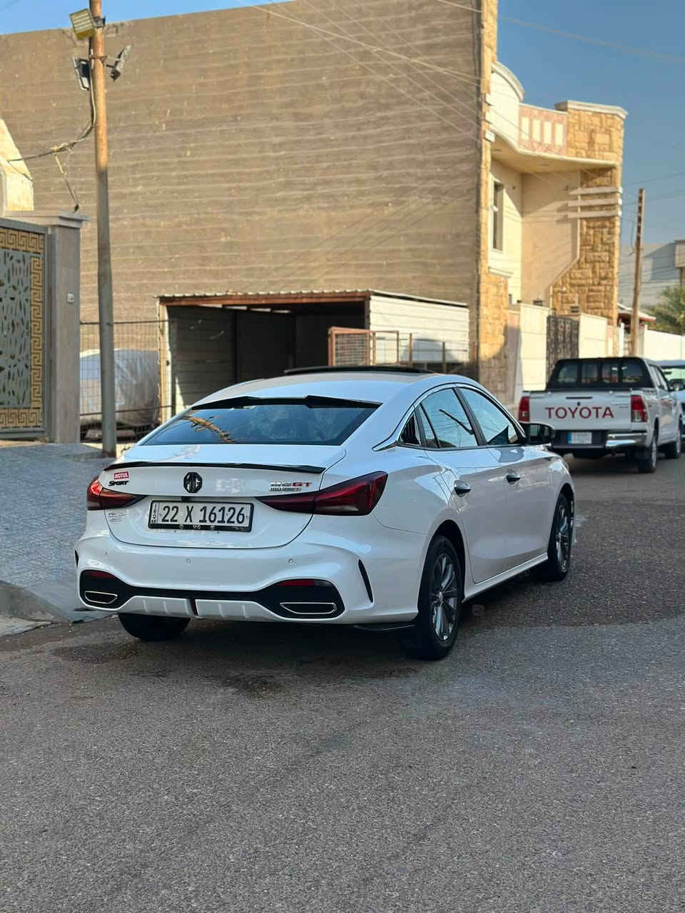 السلام عليكم
السلام عليكم 🇨🇳‼️‼️‼️بيع او مراوس ويا كورلا هايبرد 

للبيع سيارة  MG_5Gtمديل 2025  لون ابيض رقم اربيل الجديد جديده جدا سيارة اصدار جديد مكفوله من كلشي ماشية 19 الف   مواصفات السيارةً فول 

تشغيل بصمة فتح ابواب وصندوك 🫆🫆

مقاعد. جلد 💺

شاشه بلادية اصلية تحكم بالسيارة كامل 🖥️

اربع كامرات 360 درجة 📷

شاشه عداد دجيتال 🖥️

حساسات خلفية اصلية ⚠️

فتحة سقف 🪟

اشاير بالمري 🪞

المري شفط 🚥

تحكم ستيرن 🎛️

كروز سرعة ⏫⏬

تبريد قطعتين خلفي وامامي ❄️

هاند بريك  دكمة  🔤

لايت اوتو زينون 💡💡

اوتو هولد ✋🛑

ويل كب بلاك ١٦ 🛞🛞

السعر  120 💵💸   ‼️‼️

تريد تحويل او وكاله مضمون سياره بأسمي 

***********

مكان السياره بالرمادي
