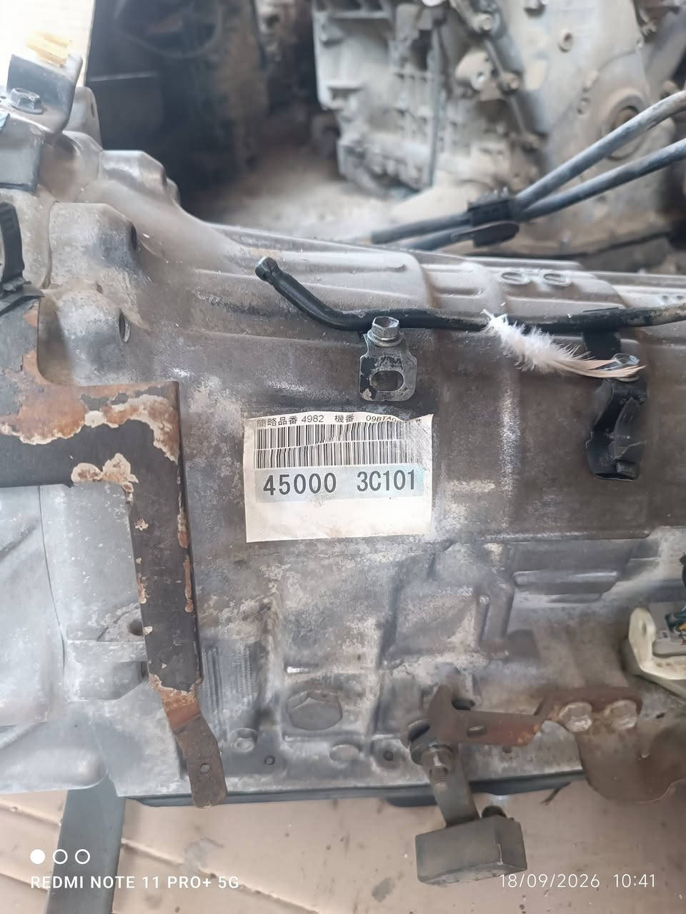للبيع ......
گير هيونداي جينسس سيدان (Hyundai Genesis BH - الجيل الأول) دفع خلفي (RWD) 6 سرعات
الموديلات: من 2008 حتى 2011.
المحركات: محركات 6 سلندر (V6) سعة 3.3 لتر و 3.8 لتر.
للتواصل ***********

نص مكتوب في الصور:
- REDMI NOTE 11 PRO+ 5G 18/09/2026 10:41