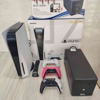 للبيع : بلي5 فات مستخدم قليل جدا نظافه 100% مع كامل ملحقاته + 230V UPS...