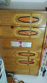 غرفة صاج كنتور 5باب طابقين مع ملحق  مع سرير وكومديات + ميز مرايه   بسع...