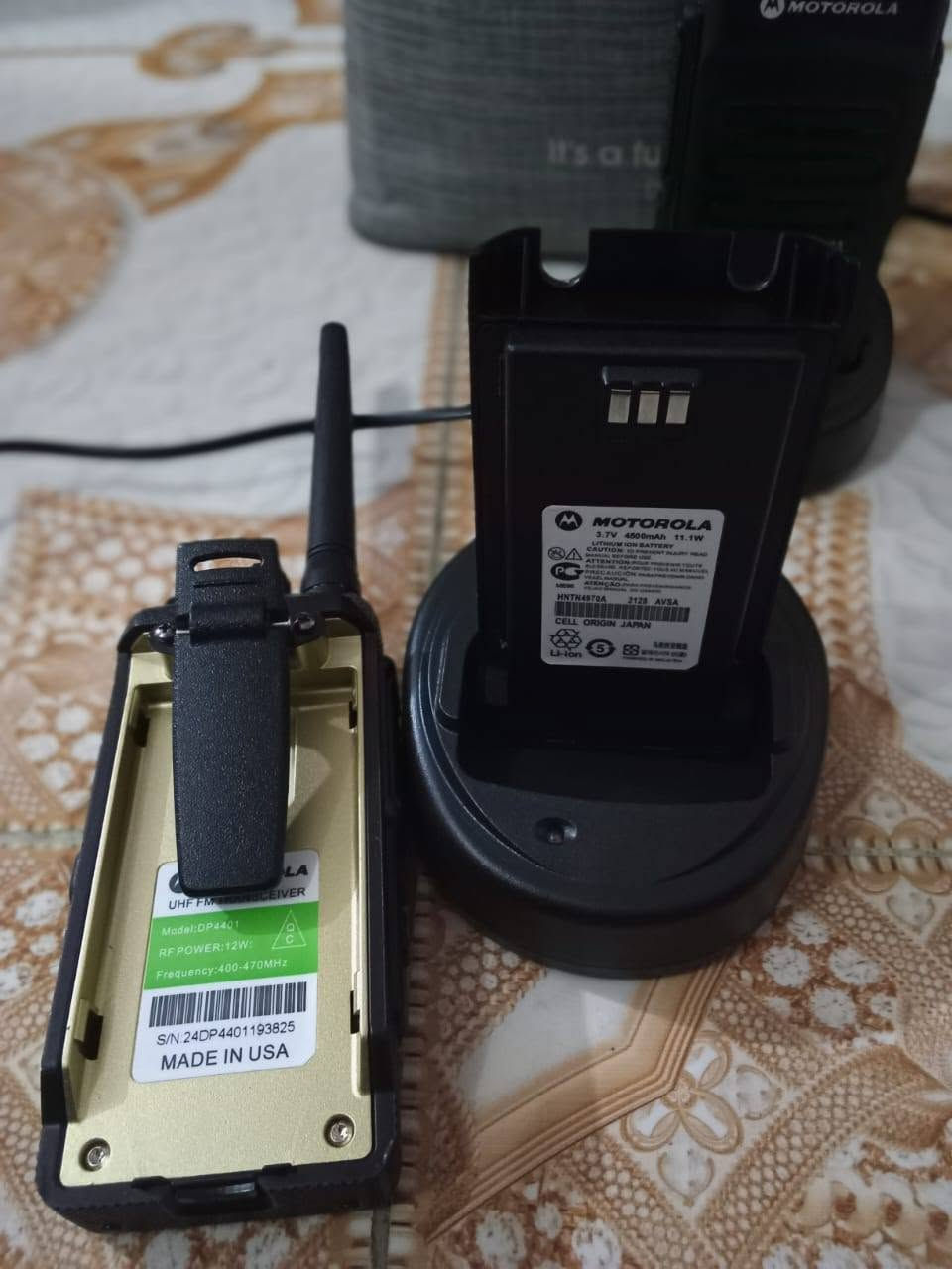 👇
*
للبيع 🔥
2 جهاز Motorola DP4401 
+ 2 شاحن + بطاريات
شغل شركات وحراسات
السعر350 الف وبي مجال
الناصرية
اتصال: ***********
