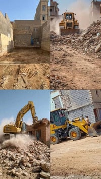 تفليش منازل • هدم جدران • رفع انقاض
