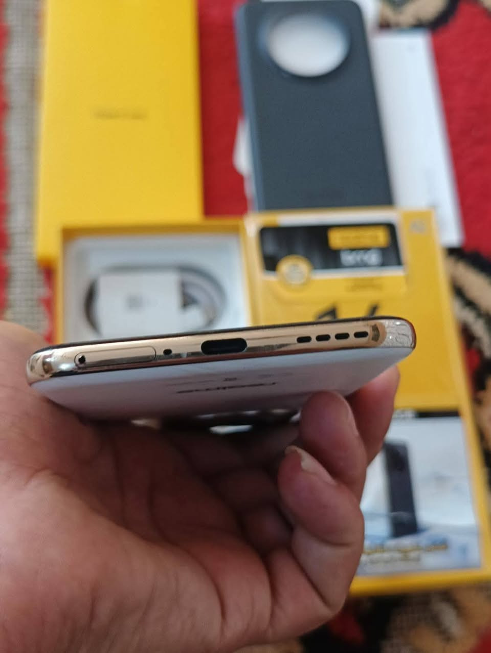 ريلمي Realme14 Pro Plus 5G 
ذاكرة 512 رام 14+12 اخو الجديد
معالج Snapdragon 7s Gen 3
بطارية 6000 الشحن 80 واط
مكفول كفالة عامة كامل الملحقات
مكان واسط مركز ماعندي اي توصيل
السعر اتصال واتساب ***********
