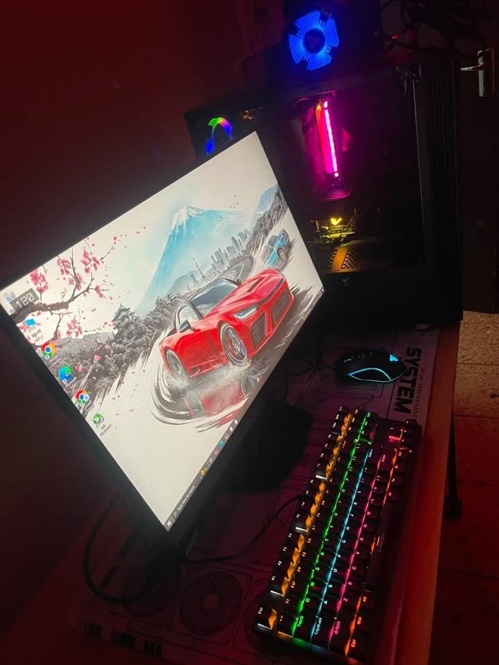 3060ti 🏴‍☠️
ram 24
r7 3800X
شاشة
msi 
27 
180hz
موس وسماعات فانتك 
كيبورد ميكانكل 
موس باد 3d
ميز  وياه مكتبي 
#السعر  بي مجال حك الجية 1250
للستفسار ***********

نص مكتوب في الصور:
- About Your PC is monitored and protected. See details in Windows Security Installed RAM 24.0 GB Speed: 2133 MHz Processor AMD Ryzen 7 3800X 8-Core Processor 3.89 GHz Graphics Card 8 GB NVIDIA GeForce RTX 3060 Ti Storage 1.38 TB 423 GB of 1.38 TB used DESKTOP-Q9BNRF7 B450 AORUS PRO WIFI Rename this PC Copy Related settings Device specifications
- About Device Specifications Copy Device Name DESKTOP-Q9BNRF7 Processor AMD Ryzen 7 3800X 8-Core Processor 3.89 GHz Installed RAM 8.00 GB Graphics Card NVIDIA GeForce RTX 3060 Ti (8 GB) Storage 932 GB HDD ST1000DM010-2EP102, 477 GB SSD SSD 512GB Device ID 0EADFF04-2257-4B43-A26F- A6B78E83C39D Product ID 00330-80000-00000-AA032 System Type 64-bit operating system, x64- based processor Pen and touch No pen or touch input is available for this display Frequently asked questions