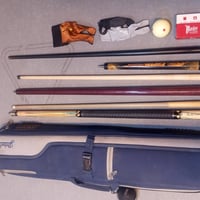 عدة بليارد للبيع كاملة كيوب فيوري طرحة قديمه عدل كيوب كسرة  كيوب جامب ...