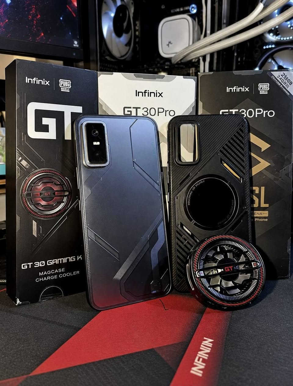 للبيع ومراوس Infinix GT 30 Pro 5G
نظافة 90٪ مكفول ما مفتوح ولا مبدل بي شي شخط ما بي

الشاشة: XDR AMOLED تردد 144Hz دقه 1.5K حجم 6.78 

التخزين: 256GB رام 12GB+12GB 

الكامره: 108MP تصوير 4K 60FPS مع مثبت بصري OIS

البطاريه: 5500mAh + شحن سريع 45W لاسلكي 30W 

ازرار كتف + اضائة RGB + تبريد احترافي

مقاومة ماء وغبار IP64 + سماعات ستيريو + بصمة بلشاشة

النظام: Android 16 + XOS 16.3 مع دعم سنتين تحديثات 

السعر: 375 متوفر توصيل لكل المحافضات + يرهم مراوس

المكان النجف الكوفة قرب مسلم بن عقيل عندي توصيل
