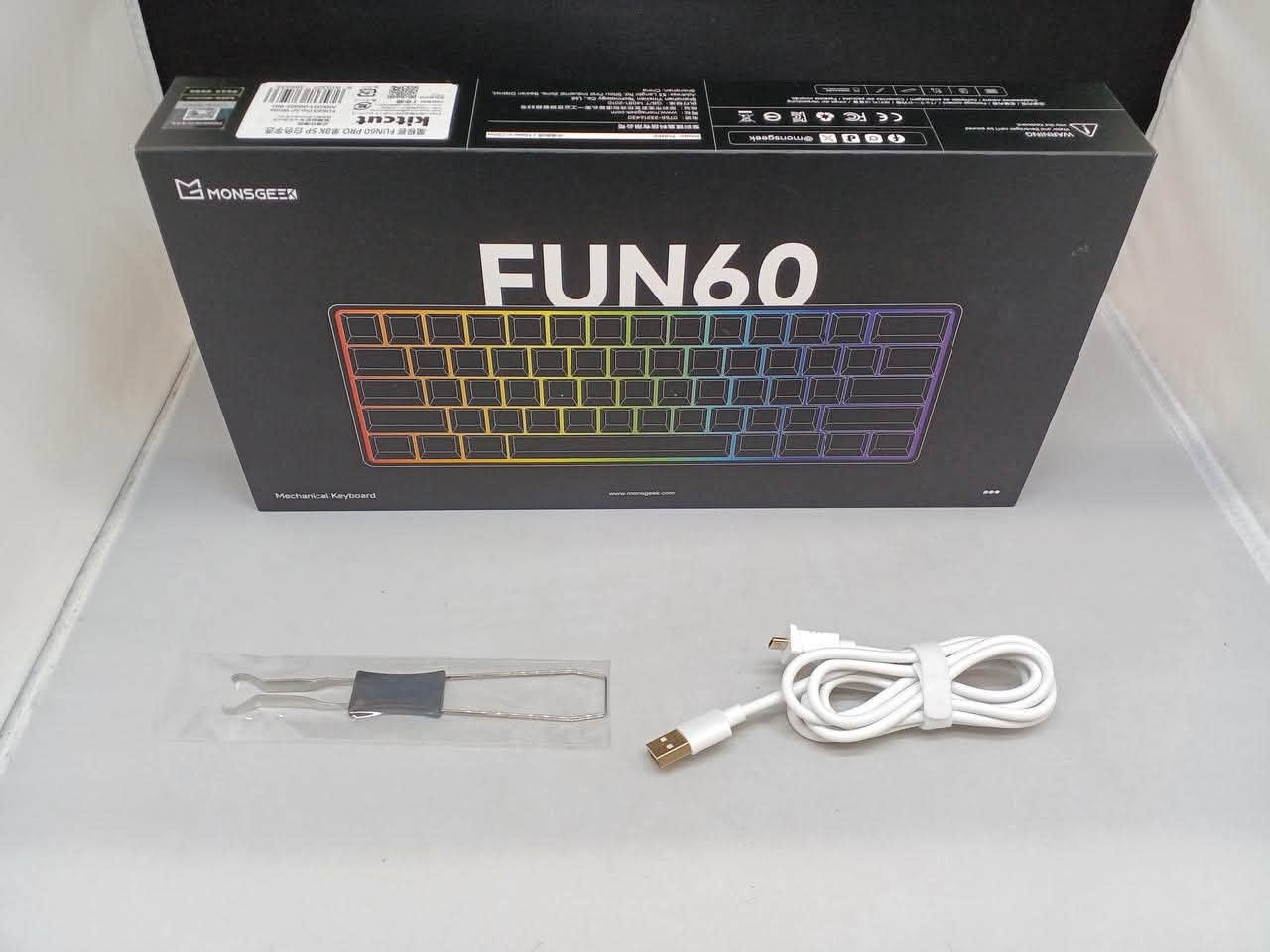 ⌨️🔥 MonsGeek FUN60 – كيبورد ميكانيكي احترافي ل gaming
إذا تبحث عن كيبورد صغير، سريع ومخصص للألعاب التنافسية، فإن MonsGeek FUN60 يقدم لك أداءً قوياً واستجابة فائقة السرعة. ⚡🏆

🌟 أبرز المواصفات:
🔹 تصميم مدمج 60% لتوفير مساحة أكبر لحركة الماوس 🖱️
🔹 مفاتيح mechanical ￼ Switches لأداء واستجابة عالية 🎯
🔹 تقنية Rapid Trigger لاستجابة فائقة السرعة ⚡
🔹 إمكانية ضبط نقطة التفعيل بدقة تصل إلى 0.01mm حسب الإصدار ⚙️
🔹 إضاءة ARGB RGB قابلة للتخصيص 🌈✨
🔹 تقنية Snap Key لتحكم أسرع في ألعاب الـFPS 🎮
🔹 معدل استجابة يصل إلى 8K Polling Rate في الإصدارات المدعومة 🚀
🔹 إمكانية تخصيص الإعدادات والمفاتيح عبر برنامج MonsGeek Driver 💻

💥 60% + mechanical ￼ Switches + Rapid Trigger + 8K = أداء تنافسي قوي! 🏆🔥

📲 للطلب والاستفسار عبر واتساب:
***********

🚚 متوفر توصيل إلى كافة محافظات العراق 🇮🇶
