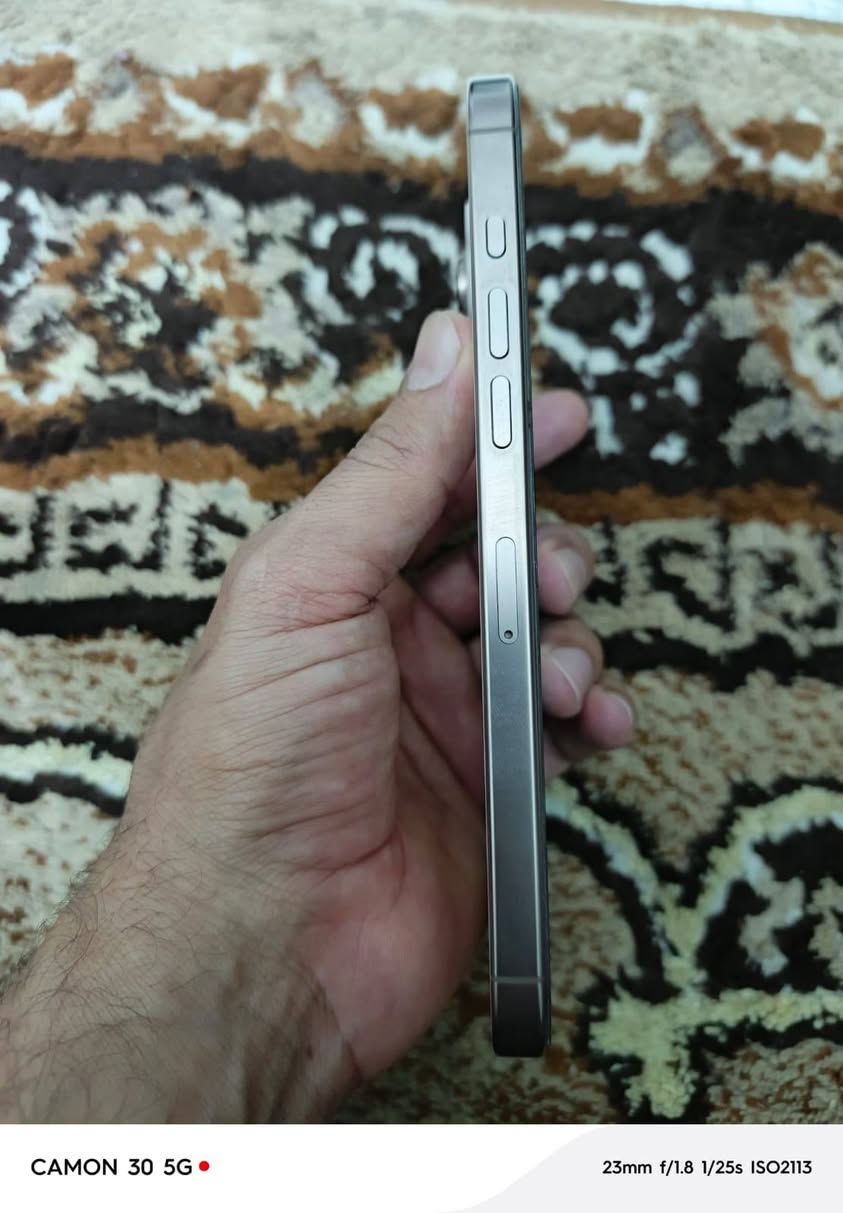 السلام عليكم للبيع ايفون 16 برو ماكس مكفول كامل ملحقات كما موضح بلصور ماستر  استخدام شخصي أول مانزل اخذته سيم كارت فعلي 
نضافه 100%
بطاريه 95% حقيقيه 
السعر مليون و450 وبي مجال بسيط حك الجيه
مكاني بابل القاسم 📍
استفسار خاص أو ***********📞📲

نص مكتوب في الصور:
- CAMON 30 5G
- 23mm f/1.8 1/33s ISO1245
- ٨٩
- ٤:٢٤
- حالة البطارية
- عادية
- تعمل بطارية iPhone هذه على النحو المتوقع. حول البطارية والضمان...
- الحد الأقصى للقدرة
- ٩٥٪
- هذا قياس لقدرة البطارية مقارنة بقدرتها عندما كانت جديدة. قد تتسبب القدرة المنخفضة بتقليل ساعات الاستخدام بين عملية الشحن والأخرى.
- عدد الدورات
- ١٦٠
- هذا هو عدد مرات استهلاك iPhone لقدرة البطارية. معرفة المزيد...
- تاريخ التصنيع
- كانون الثاني ٢٠٢٥
- أول استخدام
- حزيران ٢٠٢٥
- CAMON 30 5G 23mm f/1.8 1/33s ISO1516
- 23mm f/1.8 1/25s ISO2113
- حول
- الاسم
- iPhone
- إصدار iOS
- 26.6.2
- اسم الطراز
- iPhone 16 Pro Max
- رقم الطراز
- MYWJ3AE/A
- الرقم التسلسلي
- H7PMQV5QLF
- انتهت صلاحية التغطية
- الأغاني
- الفيديوهات
- ۳۸۱
- الصور
- ۲,۸۷۸
- التطبيقات
- ٢٦
- السعة
- ٢٥٦ غ.ب.
- متوفرة
- ١٦,٤٩ غ.ب.
- عنوان Wi-Fi
- DC:9E:8F:6D:83:31
- CAMON 30 5G 23mm f/1.8 1/33s ISO1019
