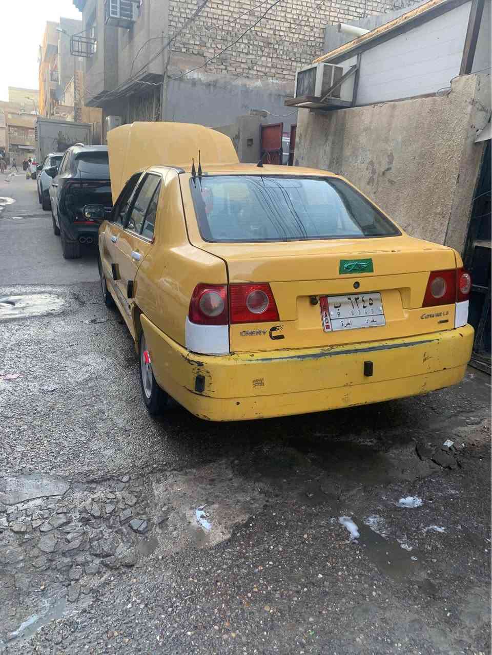 سلام عليكم اخوان شيري كوين مديل ٢٠١١ محور مكينه كير كورلا بيكاجو ١٦٠٠  تحوير ليث الواسطي اخوان مكينه وكير كفاله تبريد ثلج اربع جامات كهرباء شاشه وكامره خلفيه  تخم تاير جدد سياره جاهزه لاخر حبايه كبل تشتغل بيها بشارع اخوان بيها طخطه خفيفه كدامكم مبينه بالصور مكاني الاعظميه رقم الهاتف *********** 
السعر ٣٠ بيها مجال حك الجيه بغداد, العراق
