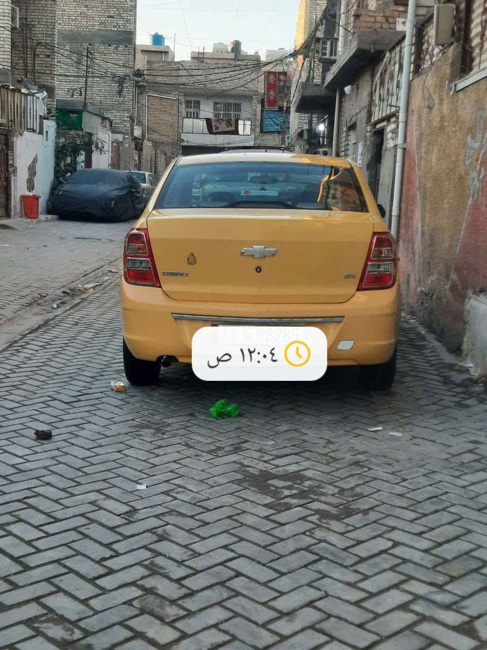 السلام عليكم عندي كوبلت 2018                السياره جديده جدا وباسمي تحويل ثاني يوم السعر المطلوب ٧٥ ورقه وبيها مجال مكان السياره بغداد الاستفسار الاتصال ***********

نص مكتوب في الصور:
- ١٢:٠٤ ص