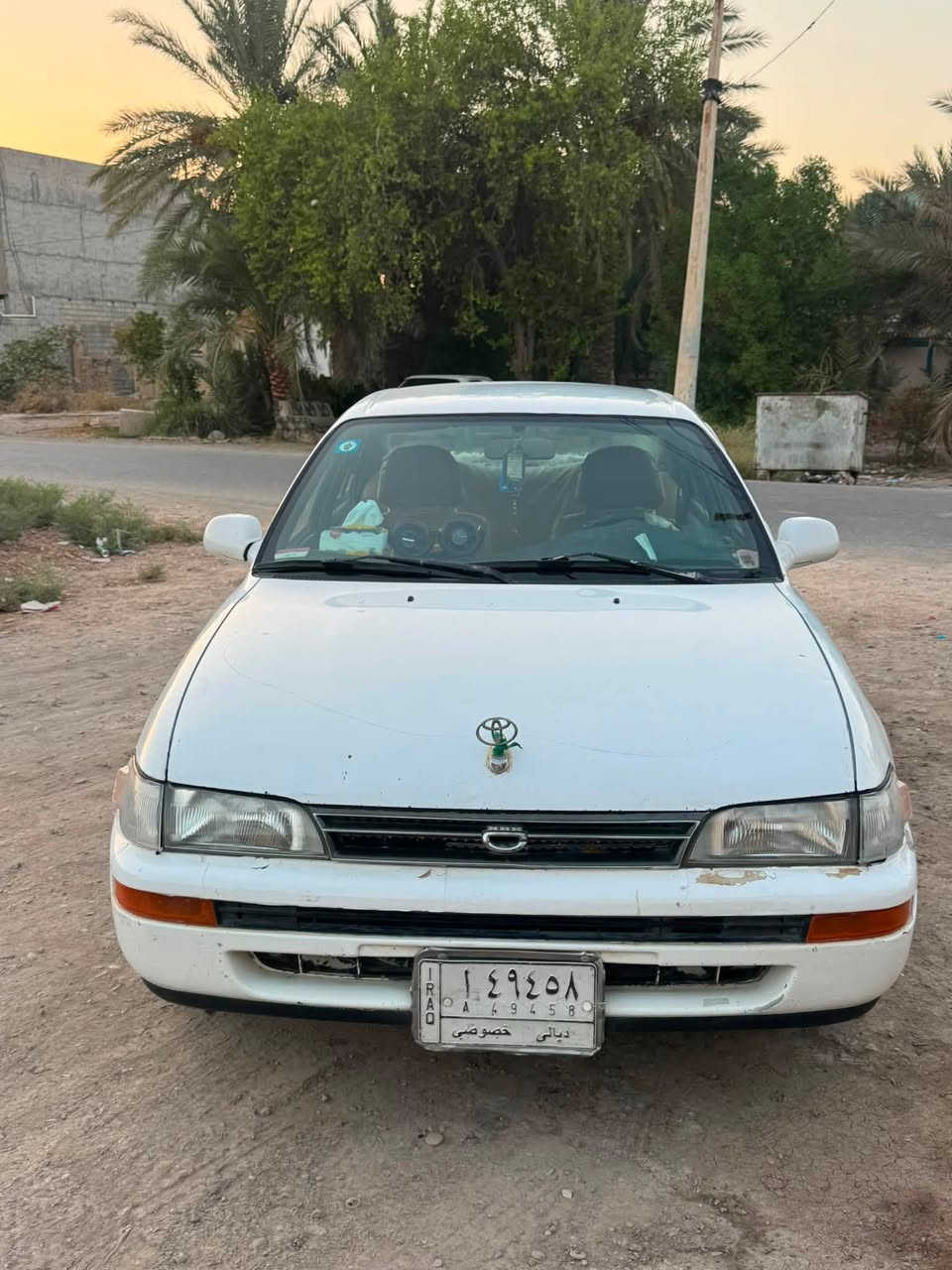كورلا موديل 91تبريد تخم تاير صدر امامي خلفي مكينة وكير بلشرط 
سنوية ٢٩ تحويل مباشر 
السعر ٥٥ وبيها مجال المكان ديالى الوجيهية
رقم الهاتف ***********
