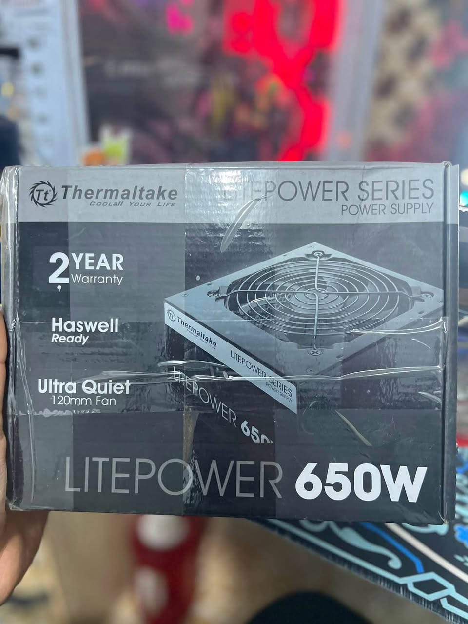 سلام عليكم
Pc للبيع مواصفاته
GPU 3060 MSI Ventus 2x oc 
M.B B450 AORUS ELITE
Ram 2*8 3600 FURY
CPU R5 3600
CPU LIQUID COOLER 240ml
M.2 500gb LEXAR
Ssd 128 نسيت برانده
Powe THERMALTAKE 650w
الكيس ما اعرف اسمه يجي بي خمس مراوح ٣ كيس وثنين كولر مال معالج القطع كله جديده ونضيفه وكله براندات قويه ما خال شي عادي وكراتين القطع موجوده تريد تجي تفحص مكاني ميسان اتريد توصيل هم متوفر *********** هذا رقمي او خاص سعره 950 وبيه مجال
