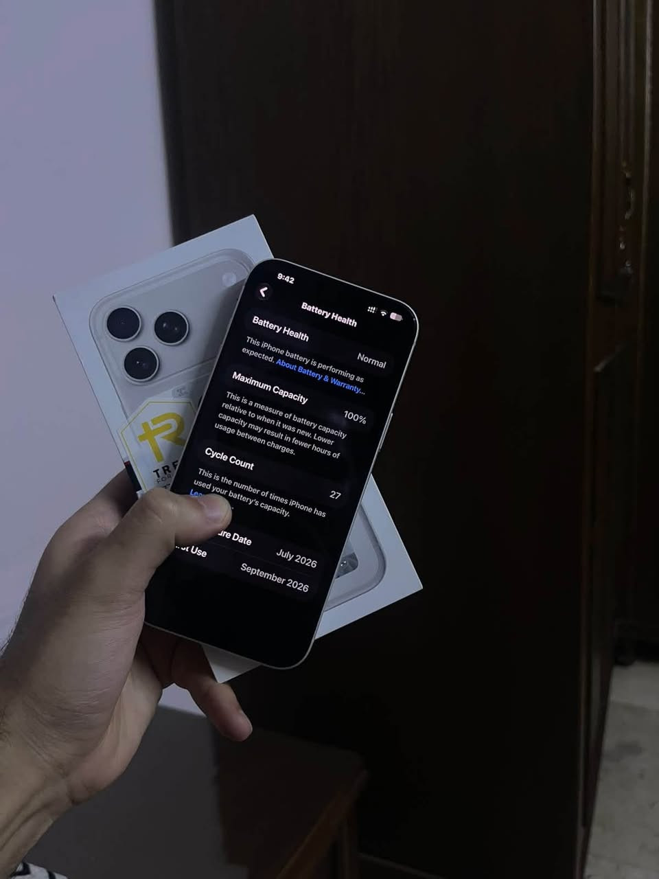آيفون ١٧ برو ماكس • سلفر • البطارية ١٠٠٪