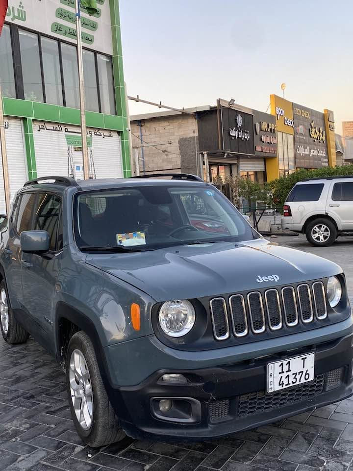 سلام عليكم 
Jeep Renegade
موديل 2018 
مكينه 2400 المرغوبه 
ممشه السياره 105000 الف Km
لون اسمنتي مميز 
رقم بغداد باسمي السياره 
حادث السياره جنطه مبدله اصليه نفس الون وهنا بالعراق انطخ الجاملغ الامامي وصبغته نص 
السياره بدون اي دواخل 
مواصفات 
بصمه   بصمه ابواب  تشغيل عن بعد 
مثبت سرعه 
شاشه كبيره 
كامره 
قماره كشف 
كشنات مخمل
تخم تايرات جديد مصار اسبوع من شادهن
السياره كلش حلوه ونظيفه ومناقصها اي شي 
مكان السياره بغداد شارع فلسطين 
سياره رايدها 108 $ وبيها مجال 
***********
