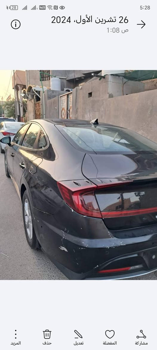 السلام عليكم
سوناتا 2021 وارد امريكي
معوقين بعدلها ١٠ اشهر وتصير حرة
محرك 2.5 تنفس طبيعي
مواصفات الستندر 
رادار امامي
مثبت سرعة
تحديد مسار
٤ انظمة قيادة
اوتوا هولد
سايد بريك كهربائي
كامرا دوارة
ماشية 185 الف كيلومتر مو ميل
السيارة محرك كير تبريد كفالة
حادثها بأمريكا صندوق فقط جاملغات راجعات بارد
بالعراق مدكر خلف السايق بيه ضربه  بسيطة تصلحت يم التاير واضحة بالصور.
وحاليا نفس المدكر بالطرف رجعت ع شبة وشوي خسف ليجوة يعني نفس القطعة

سعرها 140 وبيها مجال
مكان السياره ورقمها بصرة
***********

نص مكتوب في الصور:
- 5:28 26 تشرين الأول، 2024 ص 1:08 المزيد حذف تعديل المفضلة مشاركة