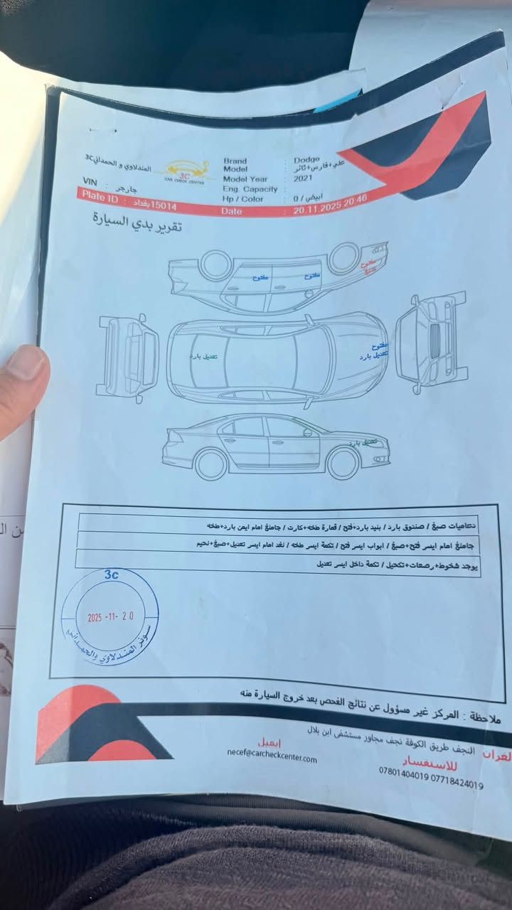 سلام عليكم سياره جارجر مديل 21 بوليسي  رقمه بغداد سياره بسمي فحص موجود بلمنشور  سياره مكانه  ناصريه مركز...  رقم ‭***********‬
