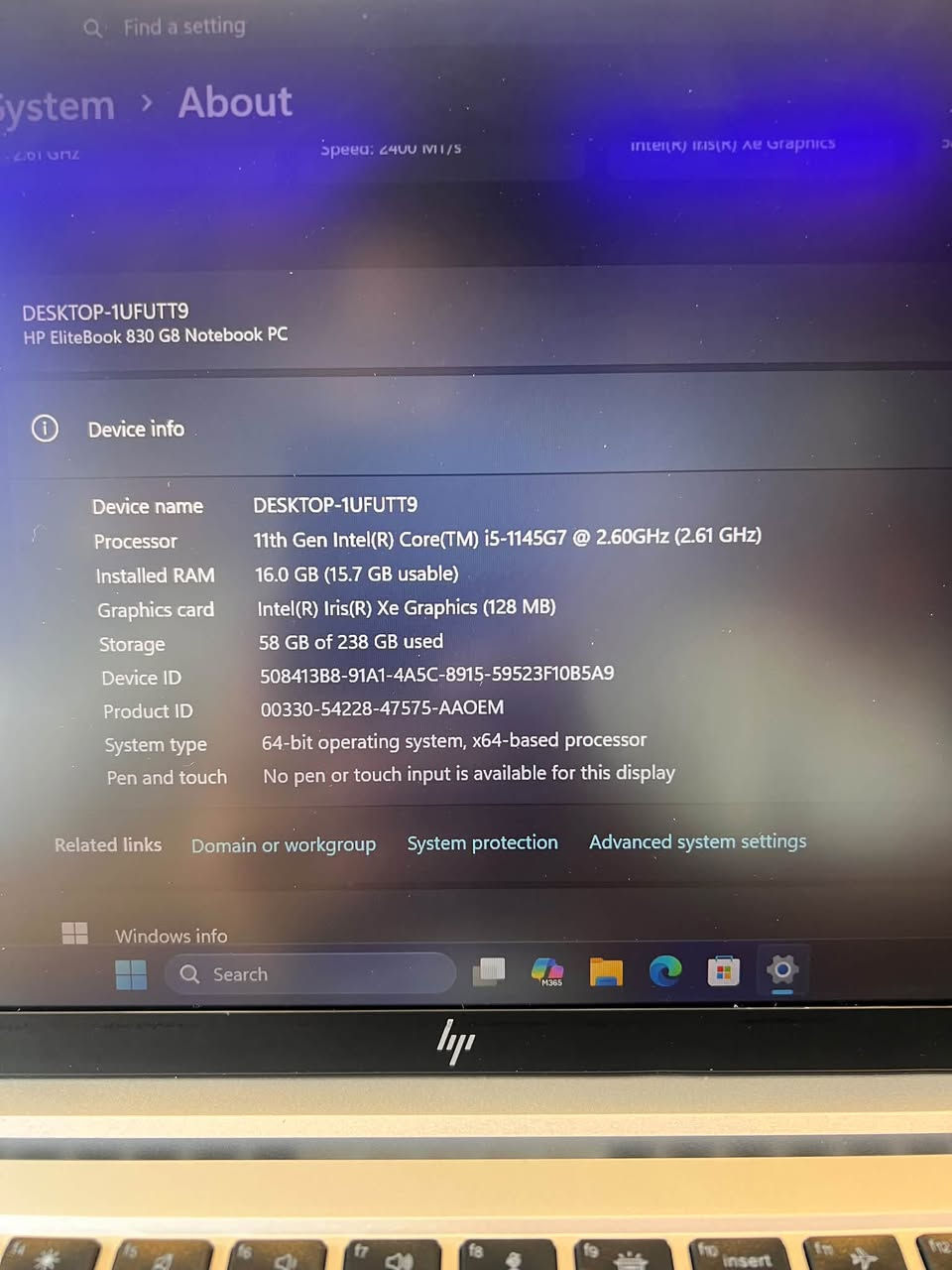 HP EliteBook 830 G8 • 16 جيجا رام • 256 جيجا SSD