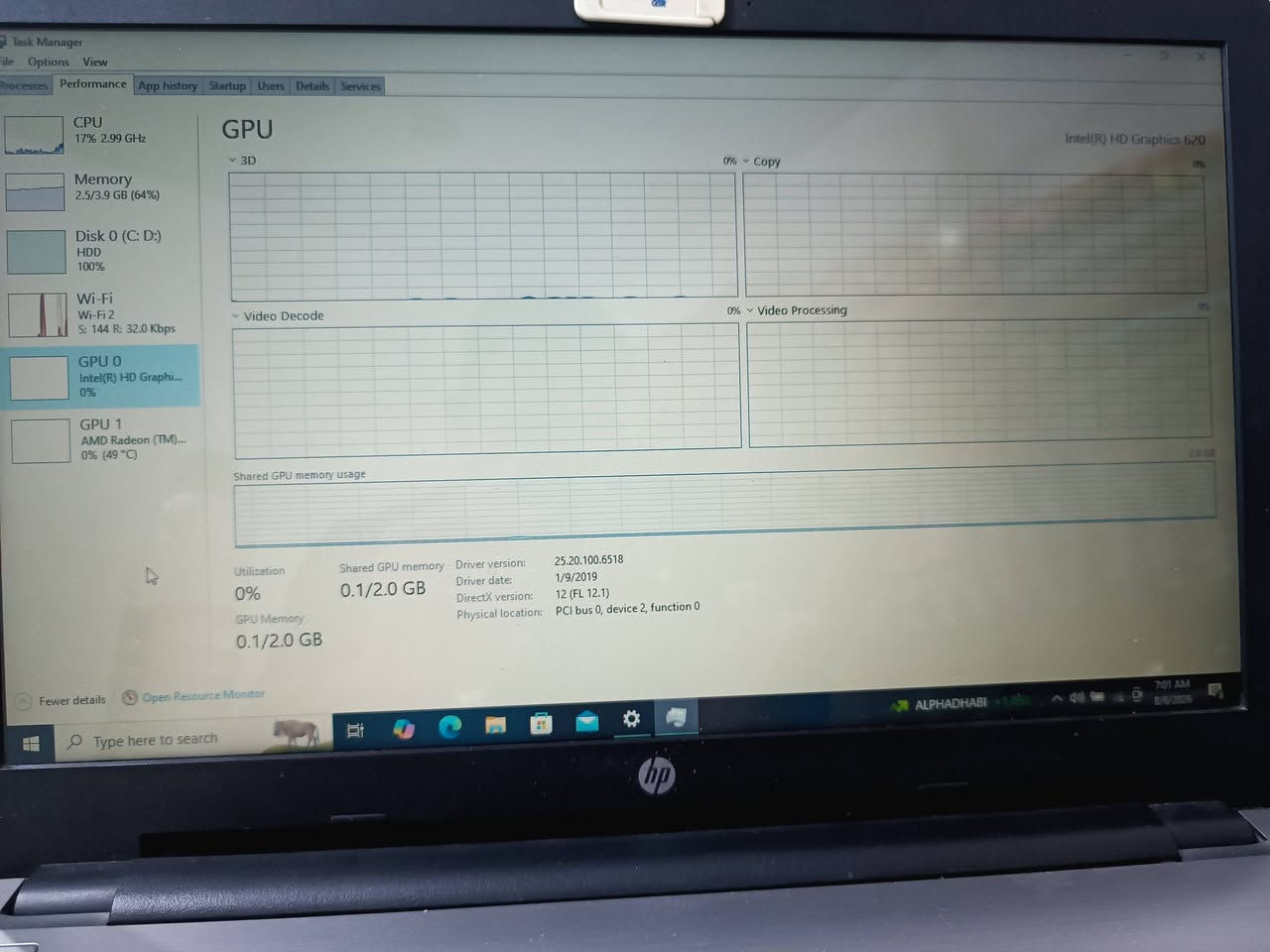 للبيع لابتوب HP 

المعالج: Intel Core i5-7200U (الجيل السابع)
الذاكرة (RAM): 4GB DDR3
التخزين:500GB HDD
كارت الشاشة الخارجي: AMD Radeon 2GB
كارت الشاشة الداخلي: Intel HD Graphics (حتى 2GB مشاركة)
البطارية: تعمل لأكثر من ساعة (حسب الاستخدام).
الملاحظات:
* توجد نقاط بيضاء في الشاشة (ليست بكسلات ميتة)، موضحة بالصور.
* يوجد كسر في إطار/الشاشة كما هو موضح بالصور.
* الجهاز يعمل بصورة طبيعية، وبدون اي مشاكل.

السعر :١٢٥  الف .
للاستفسار أو المعاينة: *********** .
بغداد : البلديات
