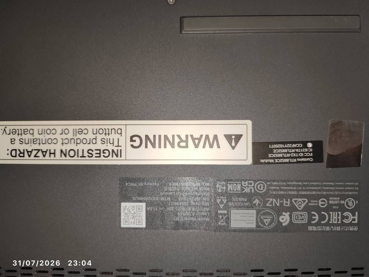 Lenovo legion 5 irx9 
لابتوب العاب مستعمل نظيف جداً استعمال قرابه 6 اشهر لكن الاستعمال خلال هذه المده قليل جداً بسبب المدارس
i7 14th xh
rtx 4060 8gb
ram 16gb
ssd 512
الشاشه اهم واحلى شي / حجم 16 ips QHD 2K
165HZ
اللون / silver
حالة البطاريه / 99
keyboard rgb عربي-انكليزي
الشاحنة watt 230
التبريد ممتاز
السعر / 1.900.000 IQD بي مجال

للشراء واتساب ***********
