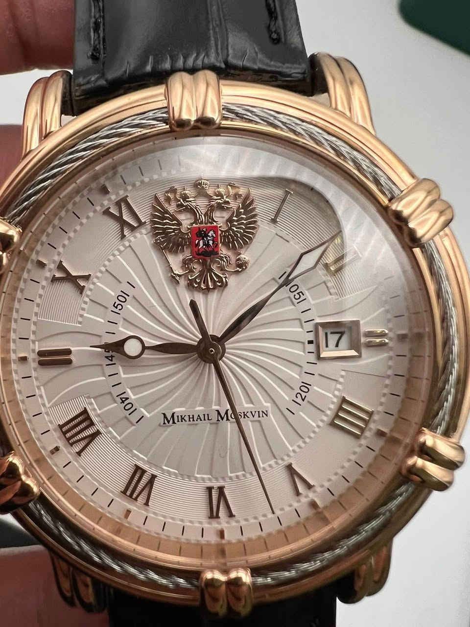 Mikhail moskvin Russian made
ساعة ميخائيل موسكفين روسي أصلي اوتوماتيك كامل ملحقات 
قطر 42
