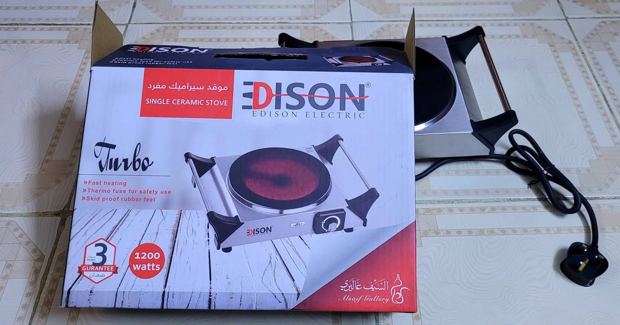 اشتريت هذا الطباخ ب ٧٥ الف وما استخدمته نهائيا اريد ابيعه ب ٥٥ الف مع التوصيل
طباخ كهربائي نوعية ممتازة ( ضمان 3 سنوات )
شركة سعودية .. امين 100% مو نفس الي بالسوگ يطك او ينفجر تشغلو وانتو مأمنين
 ماركة اديسون شركة سيف غاليري السعودية
العين سيراميك
واتساب***********
