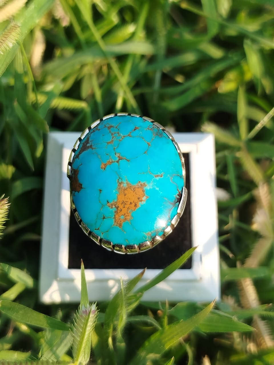 💐🌲تحفه فنيه من الفيروزي الرضوي النشابوري الازرق 🌺
🌿حجم كبير جميل جدا 🏵️
🏵️الاصلي شرط الفحص اصلي 🌹 
🌷من أعمالي صياغة يدوية ثقيلة 🌺 
التواصل على الخاص او رقم الهاتف ***********
العنوان البصرة القرنة الشرش
