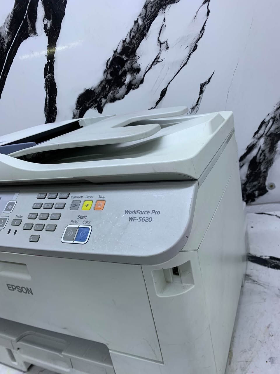 طابعه ابسون WF5620
واي فاي 🛜 
وجهين 
ملغيه الشريحه 
عدادالمطبوعات 141 الف
فيديو موجود لكل التفاصيل 
السعر 275الف
توصيل موجود
***********
