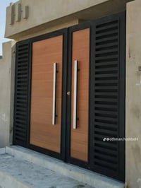 معمل حداده المصطفى عمل الابواب والشبابيك والابواب القاصه والابواب الخا...