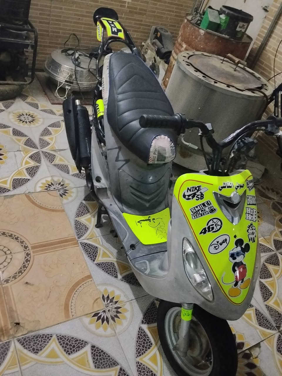 السلام عليكم دراجه ماكس منغولي مفتوحه بوشه 49دراجه سعر 500 
كامله ما عوزهه شيء دراجه حربيه مكاني كرمه بني سعيد رقم  ***********
