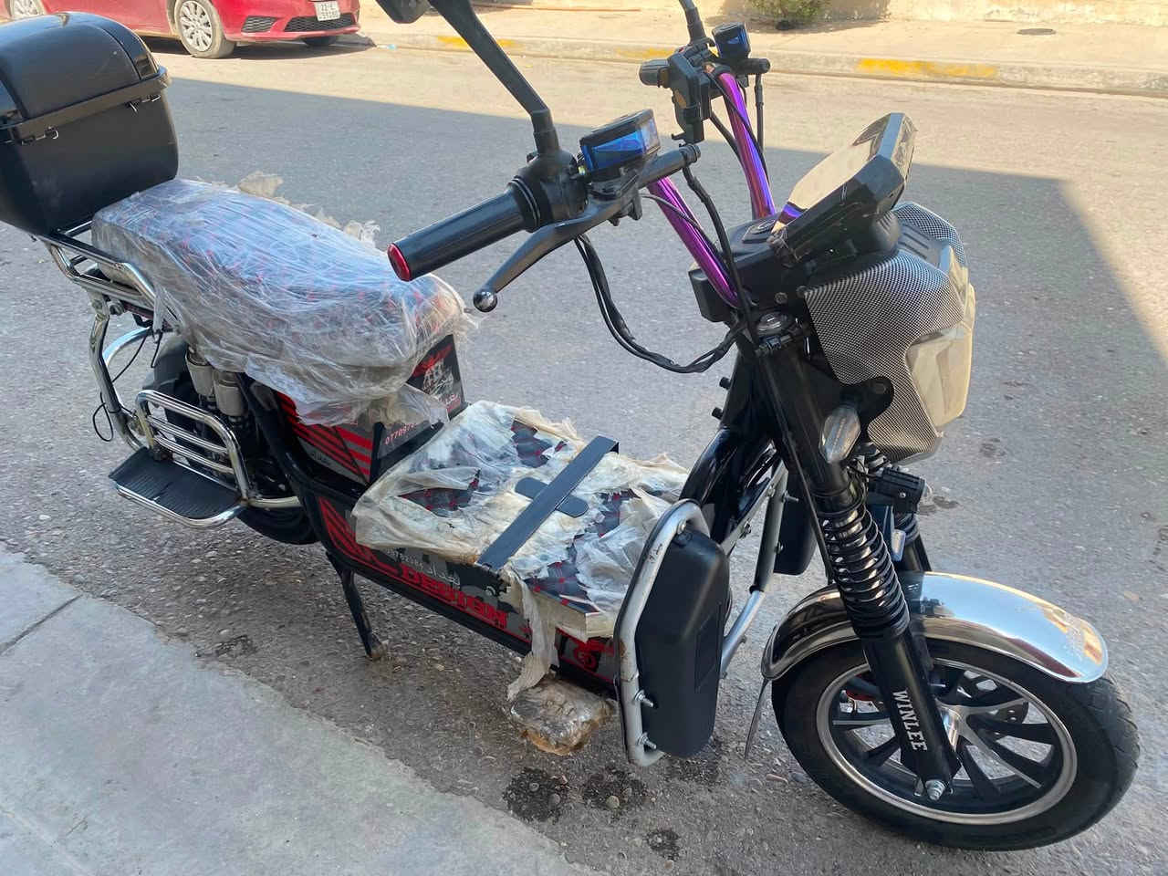 سلام عليكم دراجة للبيع  ستخدام شخصي نظيفة جدا بطاريات نظيفات سعر 550وبي مجال بسيط مكان فلوجه حي شهداء ***********
@
