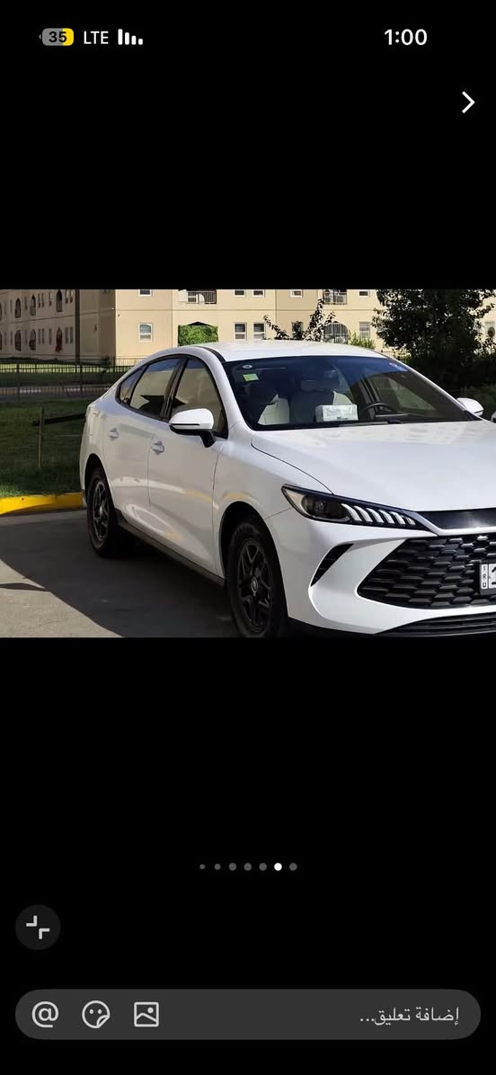 السلام عليكم 
Byd للبيع موديل 2025
رقم بغداد مميز بأسمي ماشية 23 الف مكفولة من الصبغ والضربة 

⚡ تمشي لحد 55 كم بالشحنة
⛽ ومدى إجمالي يصل إلى 2,100 كم حسب ظروف الاستخدام

✨ المواصفات:
✅ LED نهاري
✅ عدسات زنون
✅ ويل قياس 16
✅ إشارات بالمرايا
✅ دخول ذكي
✅ مقاعد جلد باللون الزيتوني
✅ شاشة تدعم الوسائط
✅ شاشة عدادات ديجيتال
✅ تحكمات ستيرن
✅ گير كريستال
✅ قطعتين تبريد خلفية
✅ مساحة خلفية واسعة
✅ حساسات خلفية
✅ كاميرا خلفية

للاستفسار *********** 
السعر 19700 وبيهة مجال
