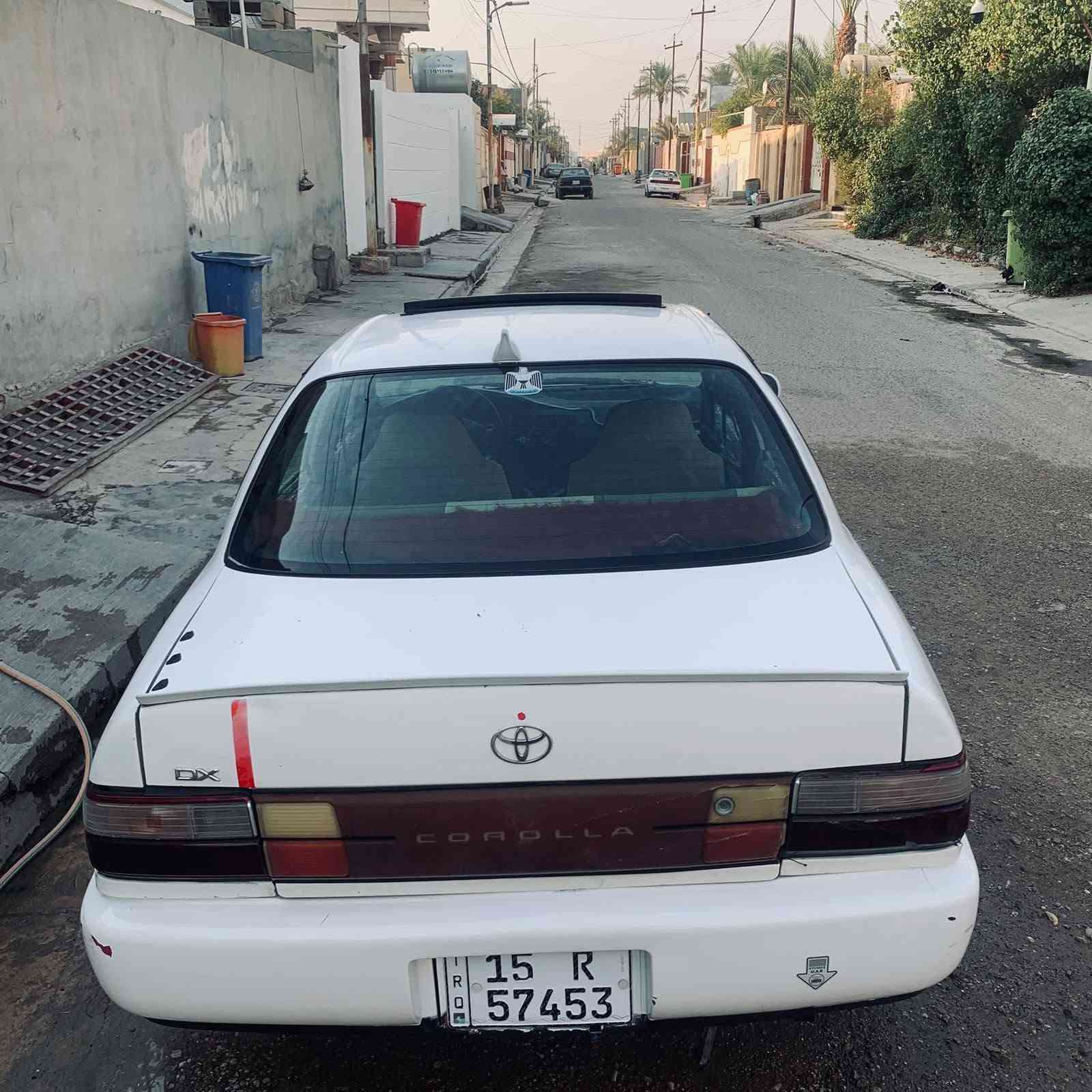 ***********
السلام عليكم كورلا ٩٤ مكفوله من كلشي مكينته ١٦٠٠  السياره بسمي رقم انكليزي هزه كامله  وسنويه تنتهي بل ٣١ التحويل ثاني يوم   السعر ٤٥ وبيه مجال
