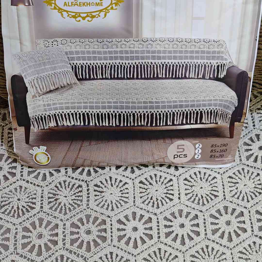 طقم 10 نفر • حياكه سناره • كنب 3+2+1
