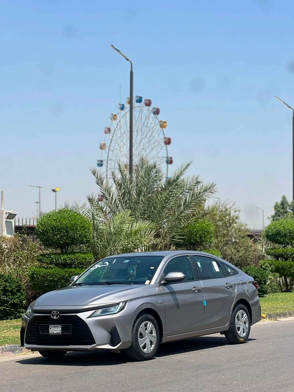 تويوتا يارس 2023
بدون رقم منفسيت باسمي 
‎وارد خليجي 
‎المواصفات : شاشة كبيره
‎لايت زنون 
‎لايت LED نهاري
‎  تحكمات ستيرن
‎داخل اسود وبيجي
‎نظام ECO✅️
‎صندوق بصمة 
‎اشاير جانبية 
‎شريط لد خلفي. 
‎محرك 1600 
‎ماشية 55 الف KM
‎وباقي مواصفات اليارس المعروفة. 
‎بيه صبغ جاملغ خلفي وشويه من الباب 
مكان السياره بغداد حي الجامعه 
السعر 115 وبيه مجال 
☎️ ***********
