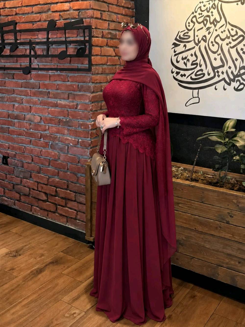 فستان وشاح • شيفون كيبور • مقاسات ٣٨-٤٨